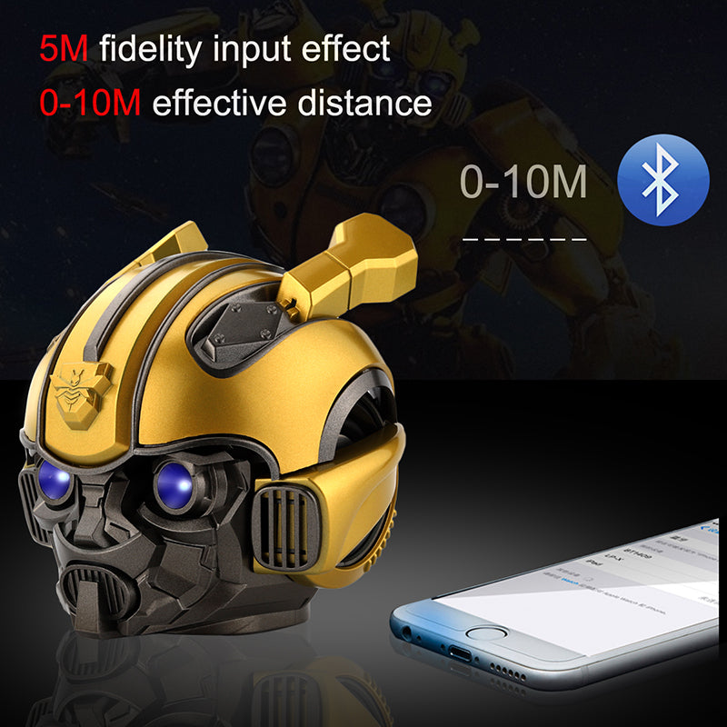 Transformers Bumblebee Helmet Wireless Bluetooth 5.0 Speaker With Fm Radio Support Usb Mp3 TF for Kids E Electronics