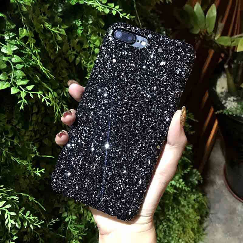 Sequins Case for iPhone X 8 7 6 XS MAX Color Back Cover E Electronics