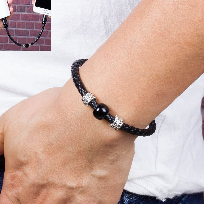 Jewelry Beads Wrist Band USB Charging E Electronics