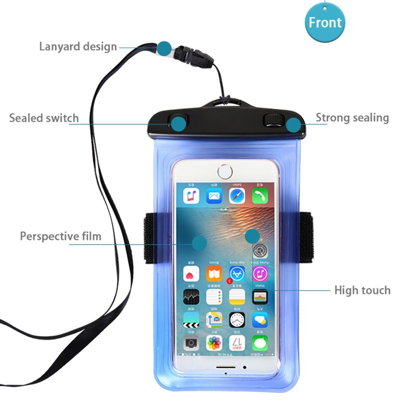 6.0 Universal Waterproof Phone Case Arm Band Bag For iPhone X XS Max 6 7 8 E Electronics