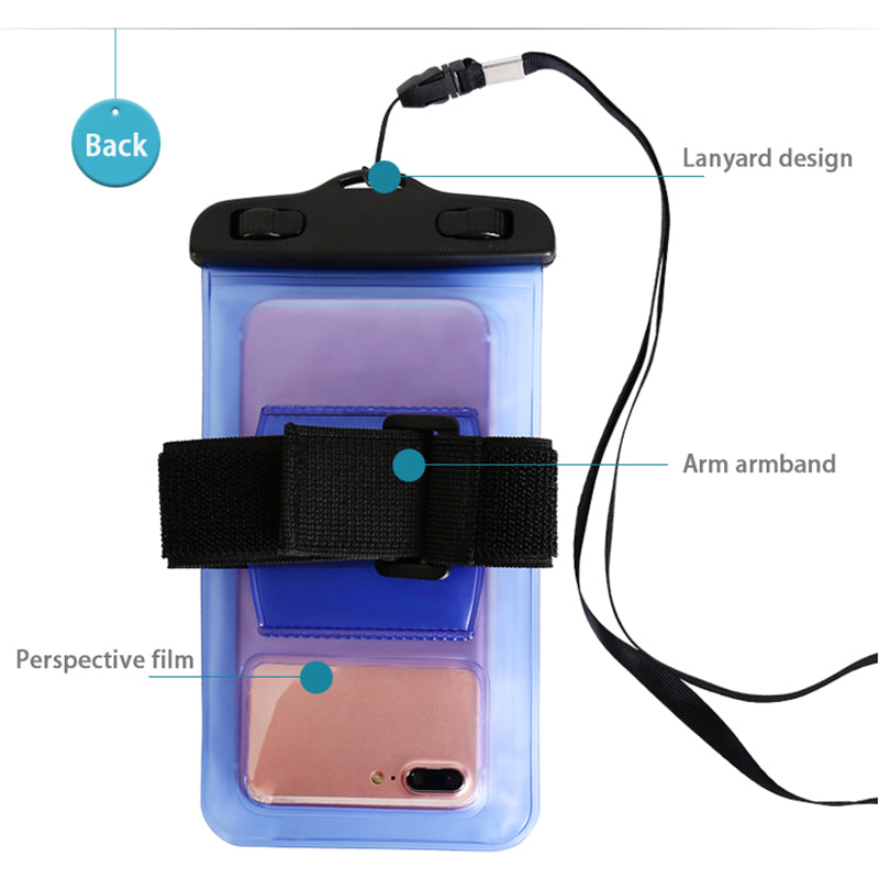 6.0 Universal Waterproof Phone Case Arm Band Bag For iPhone X XS Max 6 7 8 E Electronics