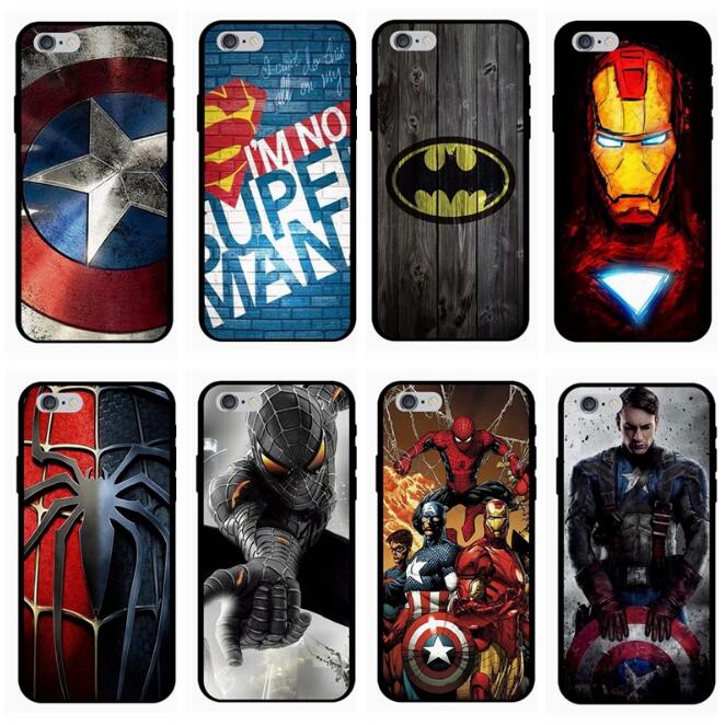 Marvel Avengers Cases for iPhone 6s 7 8 Plus X 10 XS Max XR E Electronics