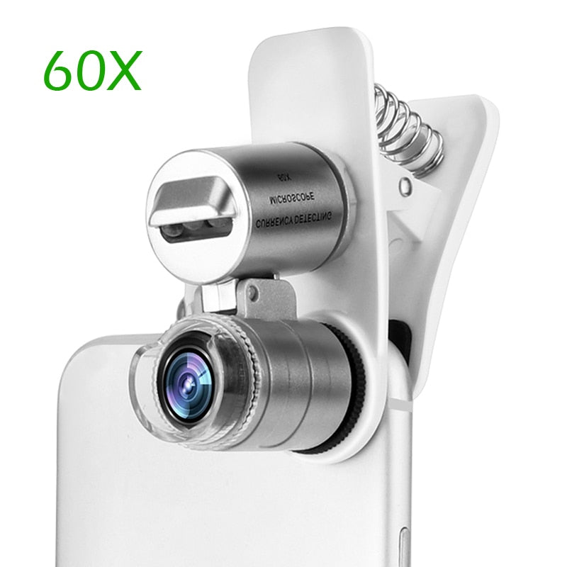 60X Optical Zoom Microscope Lens For Phone E Electronics