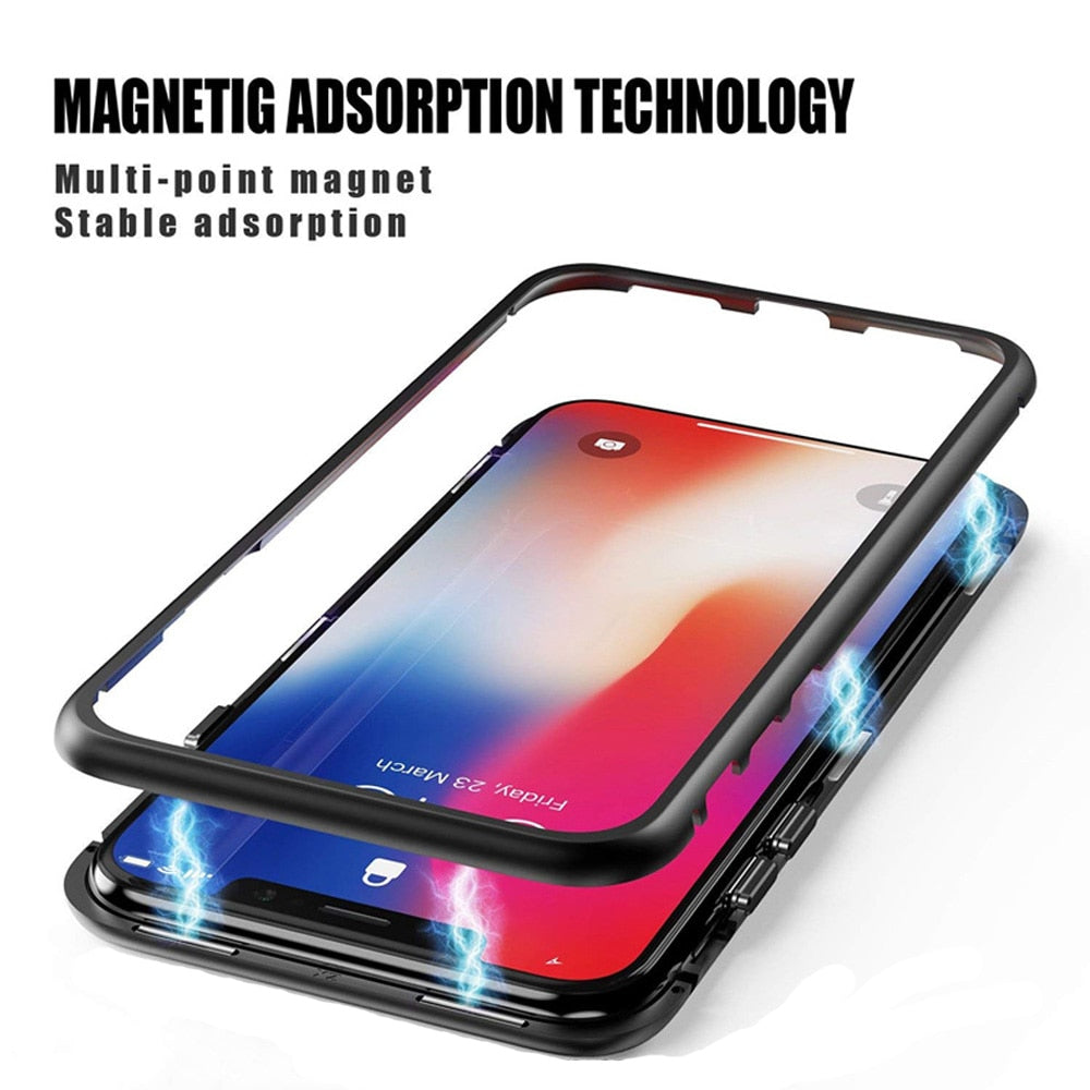 Metal Magnetic Case For iPhone XR XS MAX X 8 Plus 7 E Electronics