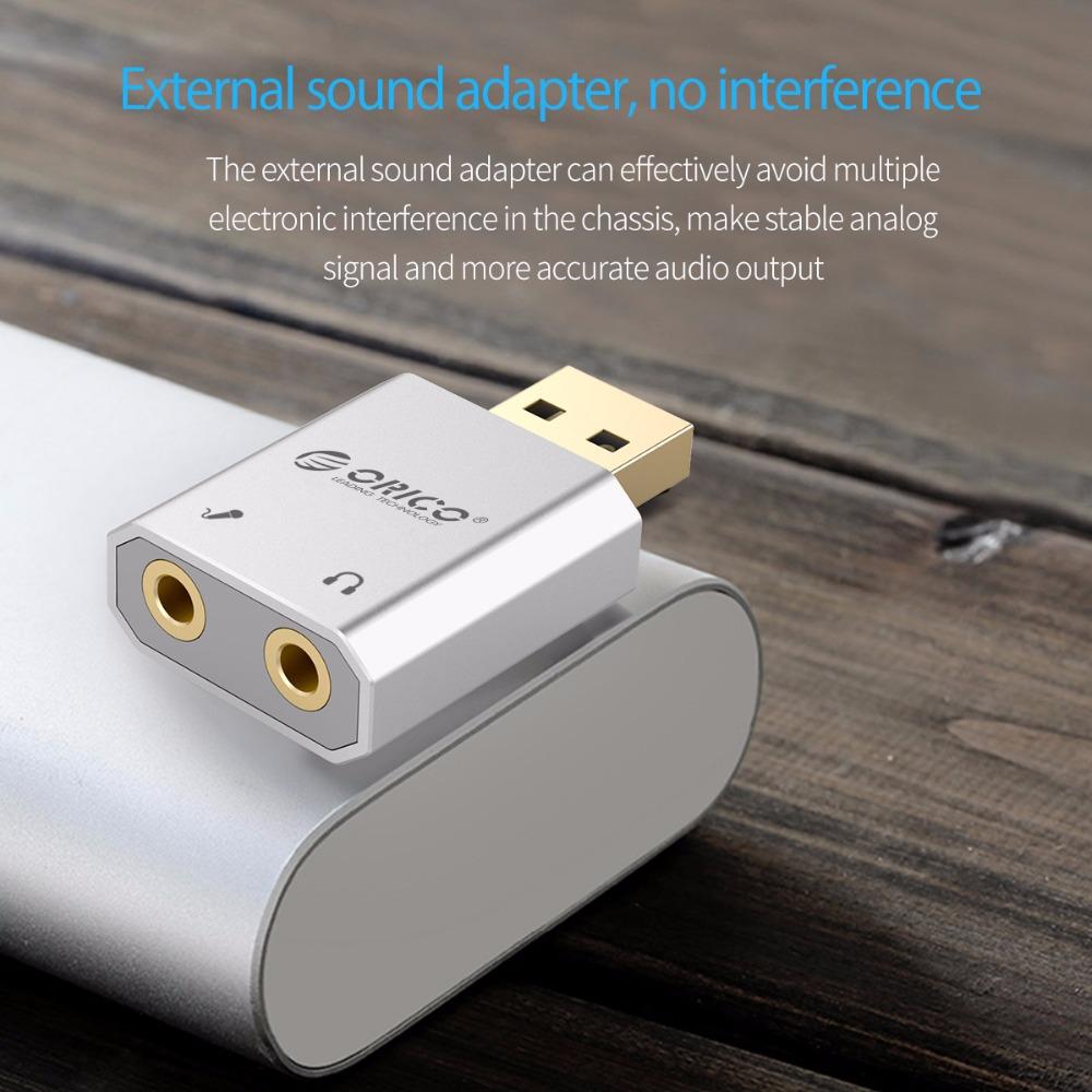 USB Sound Card Stereo Mic Speaker Headset Audio Jack 3.5mm E Electronics