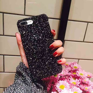Sequins Case for iPhone X 8 7 6 XS MAX Color Back Cover E Electronics
