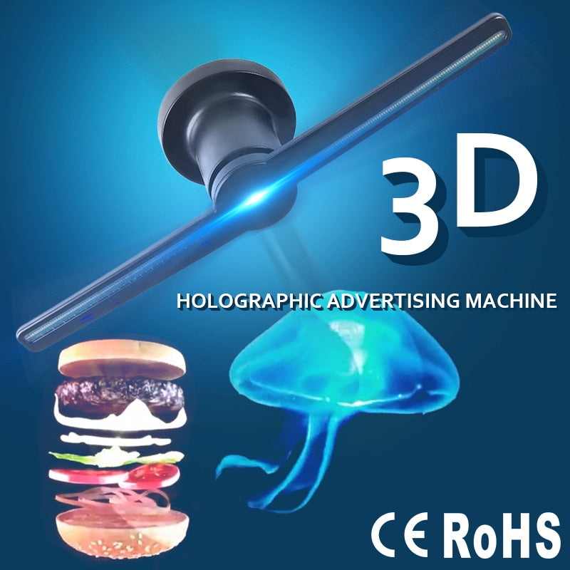 3D Hologram Advertising LED Display E Electronics