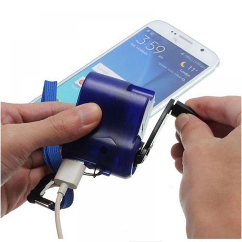 EDC USB Phone Emergency Charger For Camping Hiking Outdoor Sports Hand Crank Travel Charger camping equipment Survival Tools E Electronics