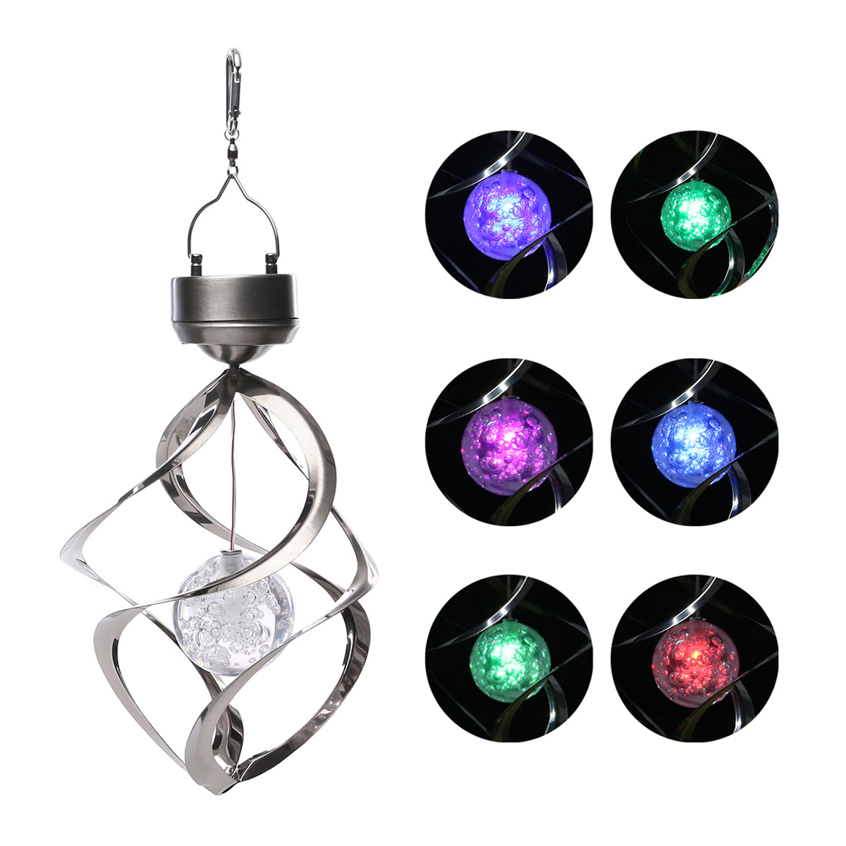 Led Color Changing Solar Wind Chime Light E Electronics